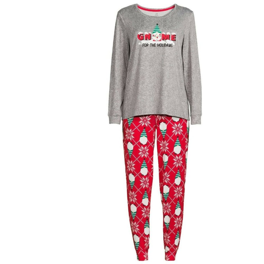 Womens Christmas "GNOME for the HOLIDAYS" Pajamas Joggers Size Small Large NWT